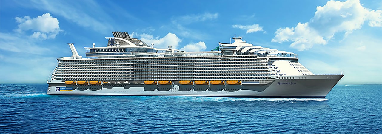 Harmony of the Seas sailing at sea